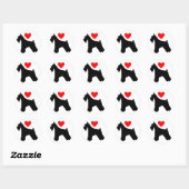 Liebe Schnauzer Sticker (Blatt)