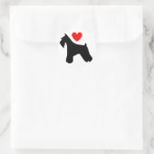 Liebe Schnauzer Sticker (Tasche)