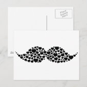 Liebe Schnurrbart Postkarte (Vorne/Hinten)