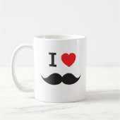 Liebe-Schnurrbart-Tasse Kaffeetasse (Links)
