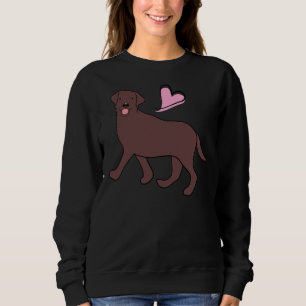 Liebe Schokolade Labrador Retriever Sweatshirt