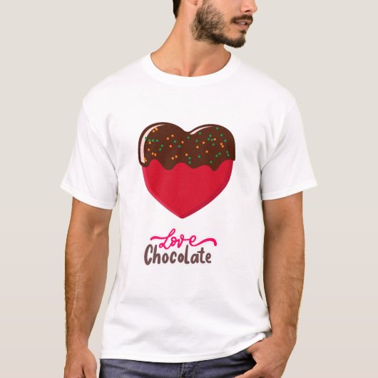 Liebe Schokolade T - Shirt (Vorderseite)