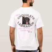 LIEBE-SCHOKOLADEN-LABRADOR T-Shirt (Rückseite)