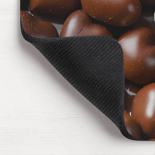 Liebe Schokoladenherz Mousepad (Ecke)