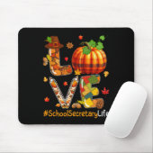 Liebe School Secretary Erntedank Job Team Fall P Mousepad (Mit Mouse)