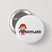 Liebe Schottland Button (Vorne & Hinten)