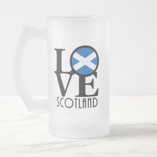 LIEBE Schottland Mattglas Bierglas
