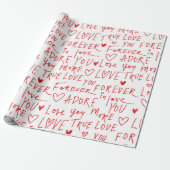 Liebe schreiben geschenkpapier (Ungerollt)