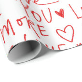 Liebe schreiben geschenkpapier (Rolleneckpunkt)