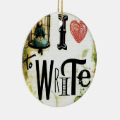 Liebe-Schreiben Keramikornament (Rechts)