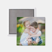 LIEBE Schreiben Personalisierter Foto Magnet (Vorderseite/Rückseite)