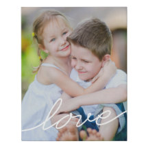 Liebe Schreiben von Foto Imitate Wrapped Canvas