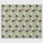 Liebe/Schreibmaschine Themed Wrapping Paper Geschenkpapier (Flach)