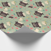 Liebe/Schreibmaschine Themed Wrapping Paper Geschenkpapier (Ecke)