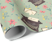 Liebe/Schreibmaschine Themed Wrapping Paper Geschenkpapier (Rolleneckpunkt)
