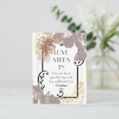 LIEBE SCHRITTE IM BEREICH Kunst Postkarte (Stehend Vorderseite)