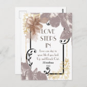 LIEBE SCHRITTE IM BEREICH Kunst Postkarte (Vorne/Hinten)