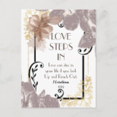 LIEBE SCHRITTE IM BEREICH Kunst Postkarte (Vorderseite)