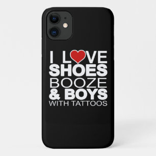 Liebe Schuhe Booze Boys mit Tattoos iPhone 11 Hülle