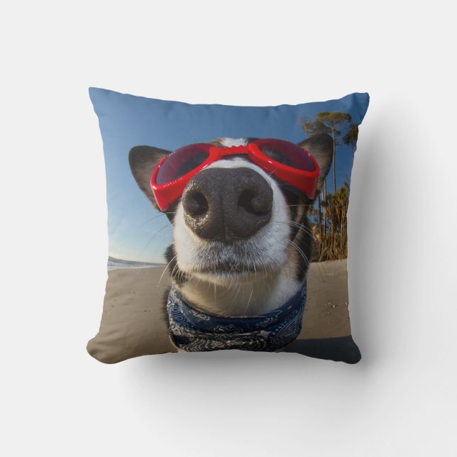 Liebe-Schutzbrillen Kissen (Vorderseite)