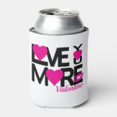 Liebe Schwarz und Rosa Mehr Dosenkühler (Kanne Vorderseite)
