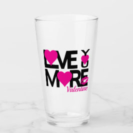 Liebe Schwarz und Rosa Mehr Glas