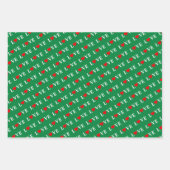 LIEBE Schwarz-weiß grün Geschenkpapier Set (Vorderseite 3)