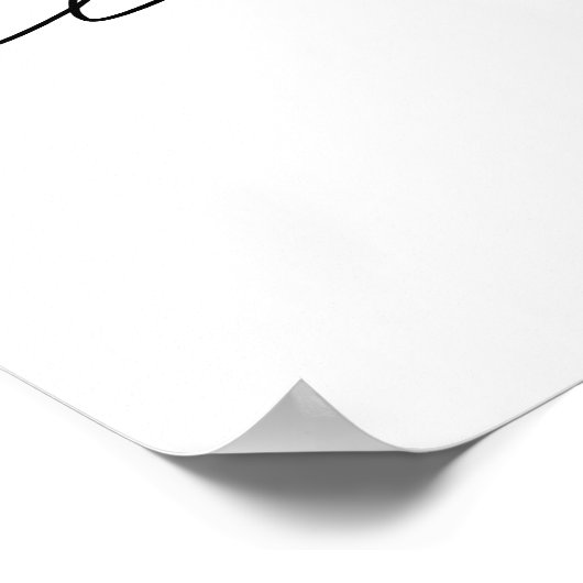 Liebe | SCHWARZ-WEISS | Minimalistische Kunst Poster (Ecke)