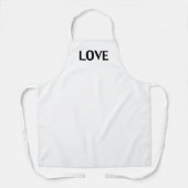 Liebe, Schwarz-weiß Schürze (Vorderseite)