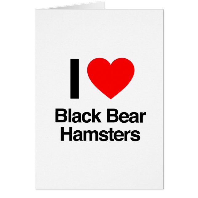 Liebe-Schwarzbärenhamster (Vorne)