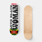 LIEBE SCHWARZE FRAU Skateboard (Vorderseite)