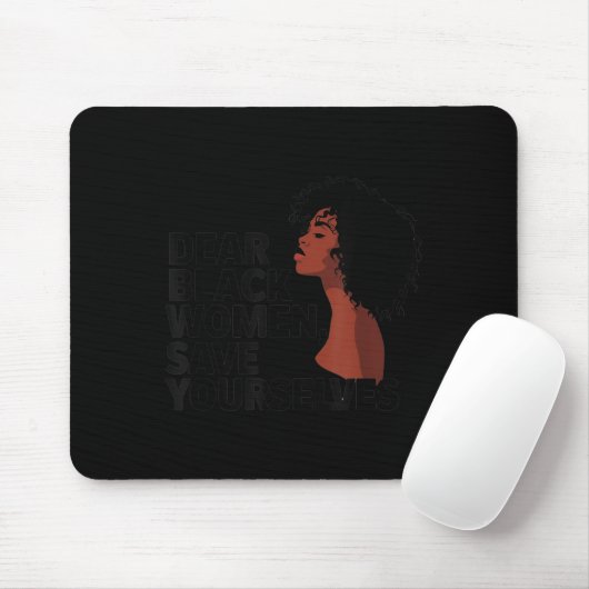 Liebe Schwarze Frauen, Rett dir selbst Mousepad (Mit Mouse)