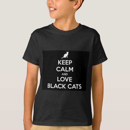 Liebe-schwarze Katzen T-Shirt