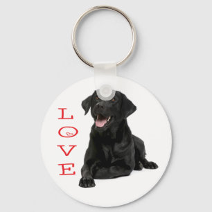Liebe schwarze Labrador Retriever Welpen Hund Schl Schlüsselanhänger