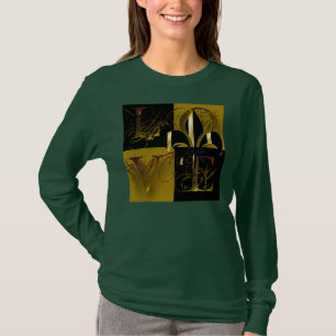 Liebe schwarzes Gold, Lilie, benutzerdefinierbarer T-Shirt