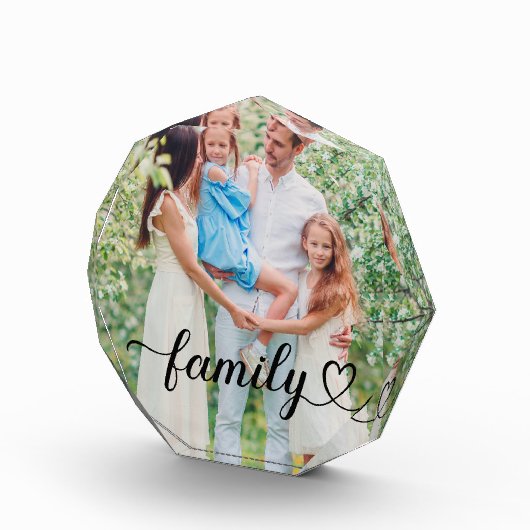 Liebe Schwarzes Skript Fotoblock (Rechts)