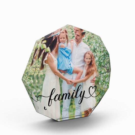 Liebe Schwarzes Skript Fotoblock (Links)