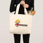 Liebe Schweden Jumbo Stoffbeutel (Vorderseite (Produkt))