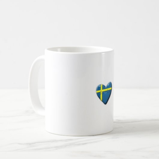 Liebe Schweden Kaffeetasse (Vorderseite Links)