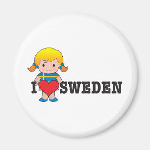 Liebe Schweden Magnet
