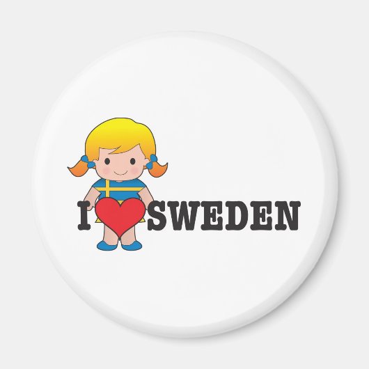 Liebe Schweden Magnet (Vorne)