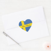 Liebe Schweden-Schweden-Flagge Herz-Aufkleber (Umschlag)