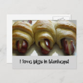 Liebe Schweine in Decken! Postkarte (Vorne/Hinten)