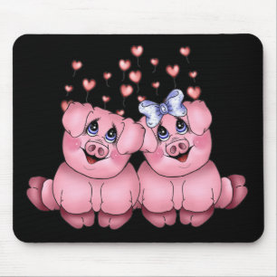 Liebe-Schweine Mousepad