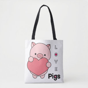 Liebe Schweine - Muster der nationalen Schweinetag Tasche