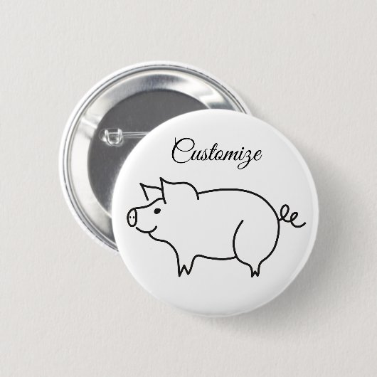 Liebe Schweinefleisch Thunder_Cove Button (Vorne & Hinten)