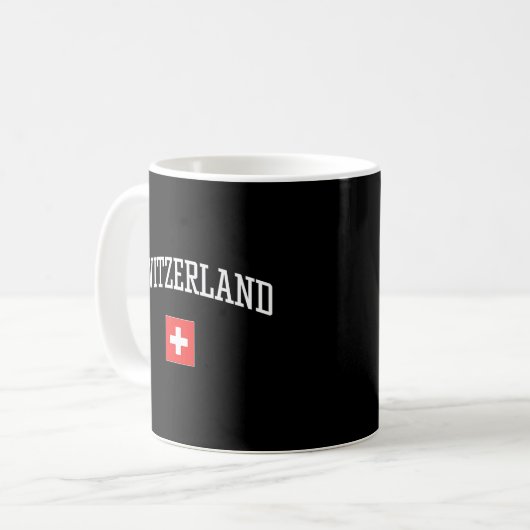 Liebe Schweiz Ihr Land Kaffeetasse (Vorderseite Links)