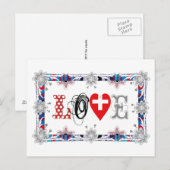 Liebe Schweiz Postkarte (Vorne/Hinten)