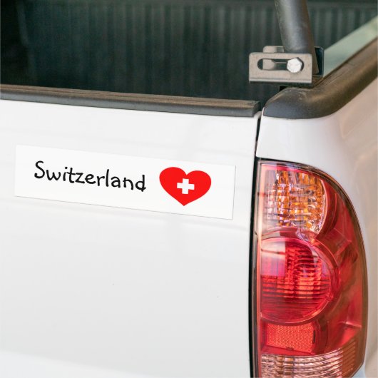 Liebe Schweiz - Schweiz Autoaufkleber Schweiz (Auf Lkw)