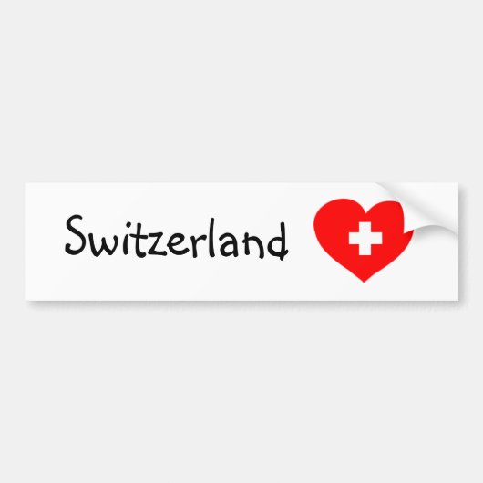 Liebe Schweiz - Schweiz Autoaufkleber Schweiz (Vorne)